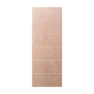 Puerta Enchapada De Madera Tipo Toscana Café - Dist.globales Varios Tamaños