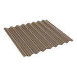 Lámina Policarbonato Ondulada Bronce 12 pies