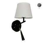 Lampara-de-Aplicacion-en-Pared-Negro--Textil---Tecnolite