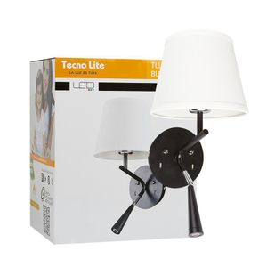 Lámpara de Aplicación en Pared Negro /Textil - Tecnolite