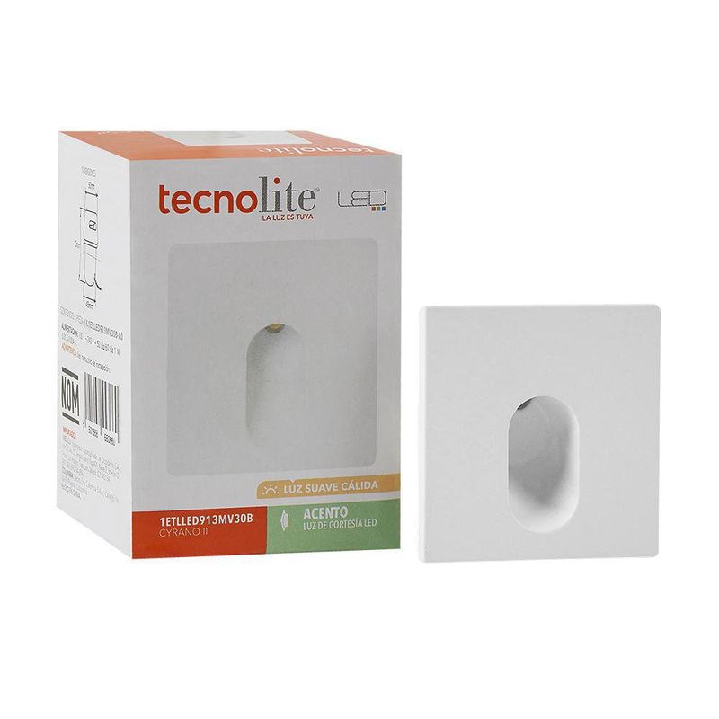 Lampara-de-Encaminamiento-LED-Blanca-1-W-Luz-Calida--Tecnolite
