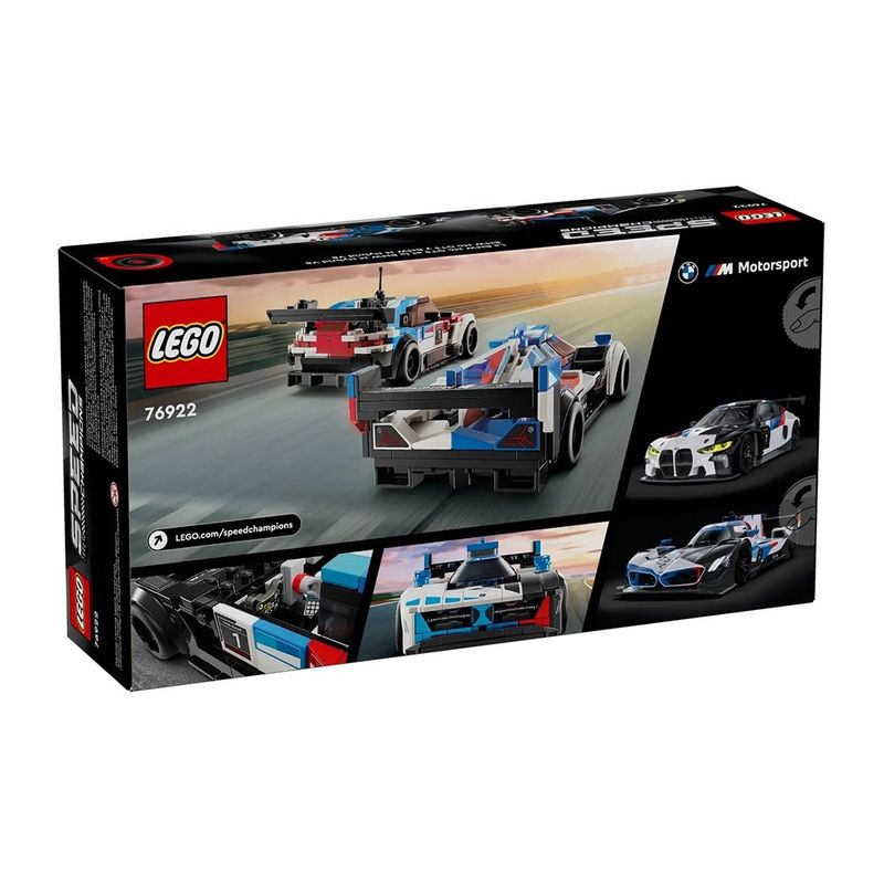 Set de 2 vehículos BMW M4 Gt3 Y Bmw de Carreras 76922 de 676 Pzas - Lego