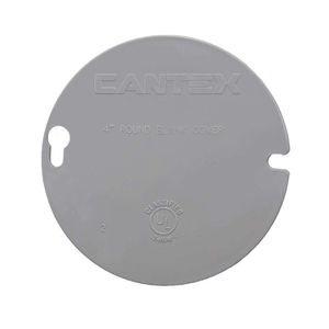 Tapa Redonda de Plástico 4 Plg - Cantex