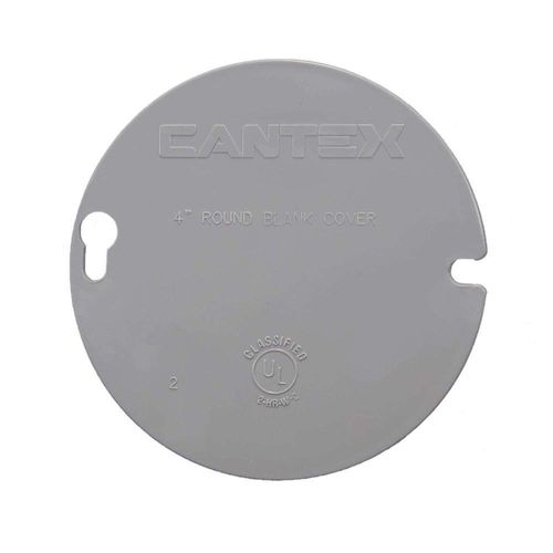 Tapa Redonda de Plástico 4 Plg - Cantex