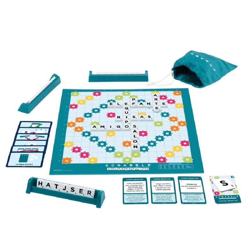 Juego de Mesa 2 En 1 Colaborativo Clasico - Scrabble