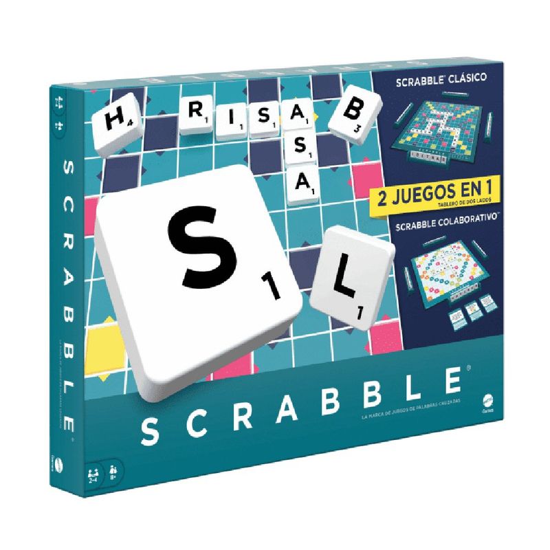 Juego de Mesa 2 En 1 Colaborativo Clasico - Scrabble