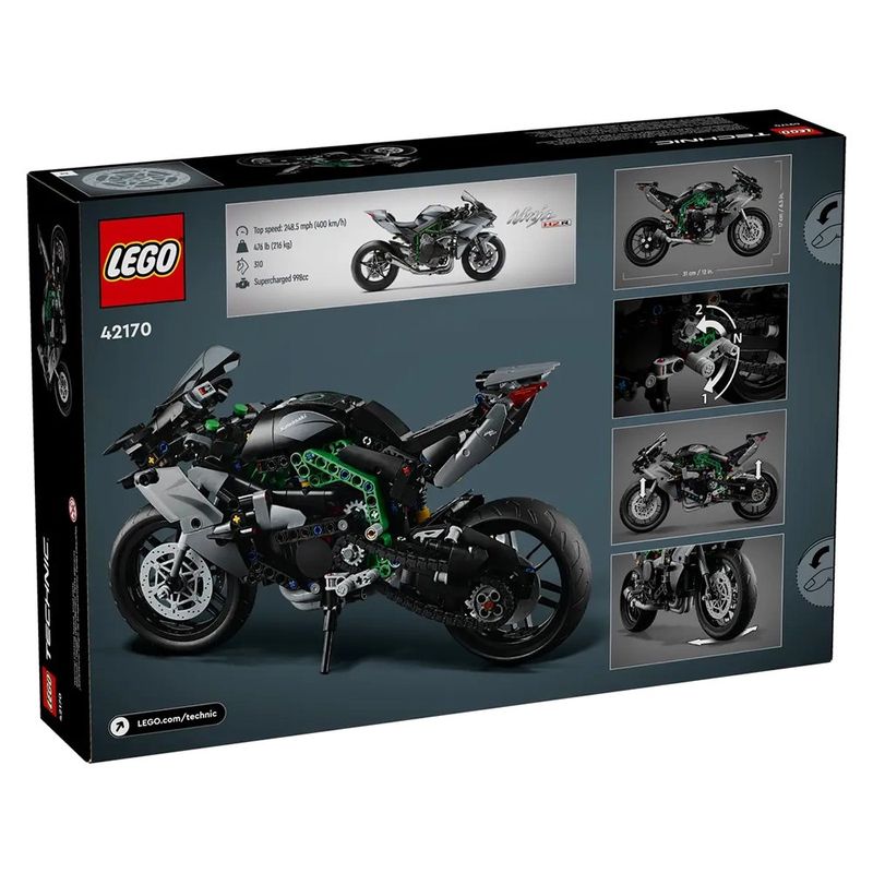 Moto Kawasaki Ninja H2R 42170 de 643 Pzas - Lego