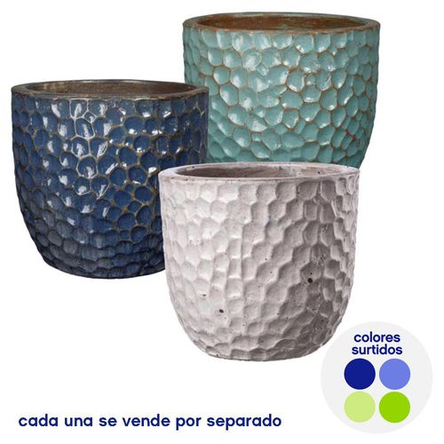 Maceta de Cerámica 15.37 Plg  Plg x 19 Plg Colores Surtidos - Lagoon