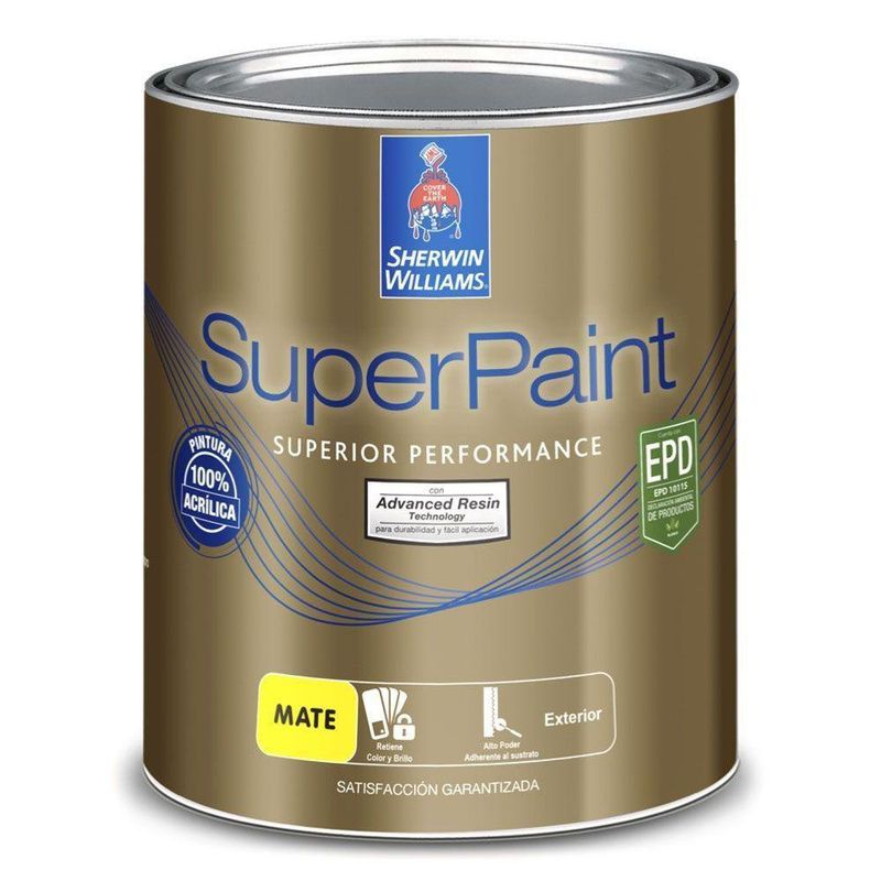 Super Paint Blanco Mate 1 Gal - Sherwin Williams