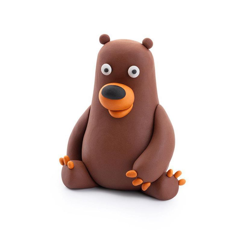 Set-de-6-Latas-De-Arcilla-Animales-del-Bosque-Grandes---Hey-Clay