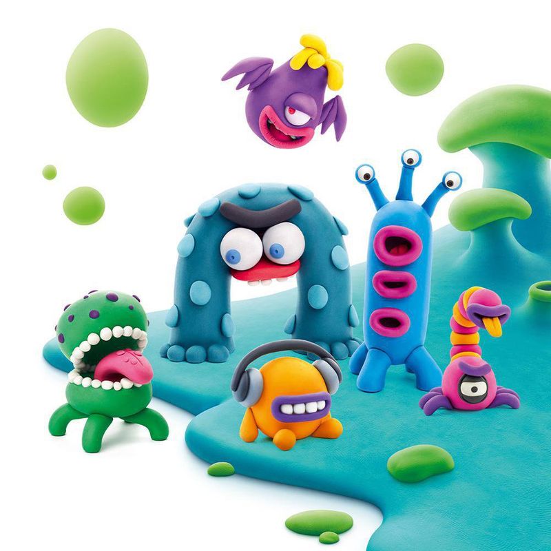 Set-de-15-Latas-de-Arcilla-Animales-de-Aliens---Hey-Clay