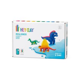 Set de 6 Latas de Arcilla Dinos - Hey Clay