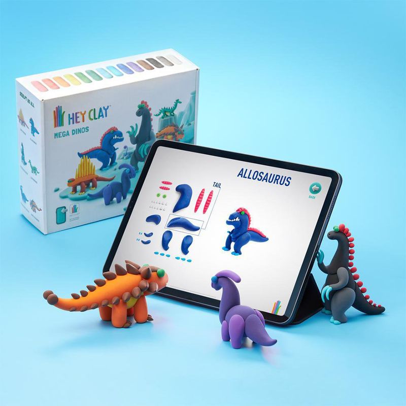 Set-de-6-Latas-de-Arcilla-Mega-Dinos---Hey-Clay
