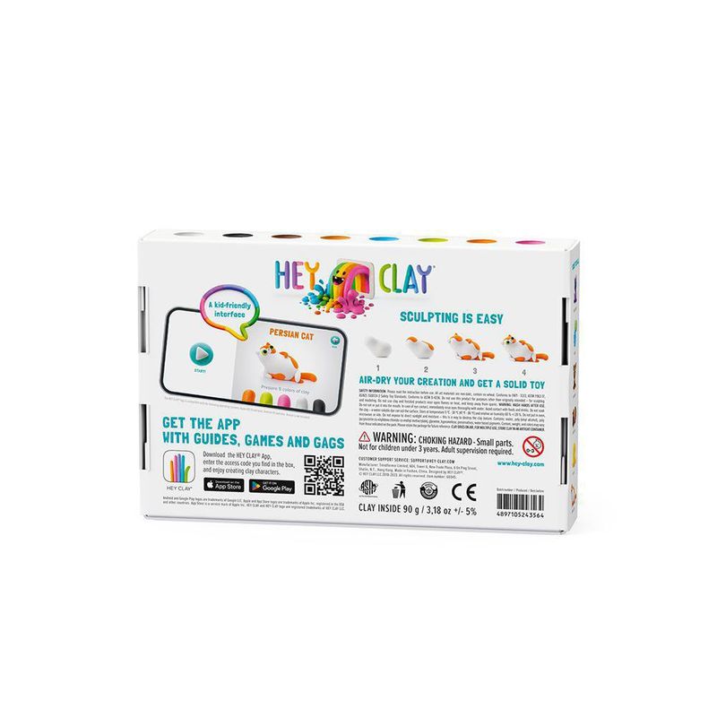 Set-de-6-Latas-de-Arcilla-Animalitos---Hey-Clay