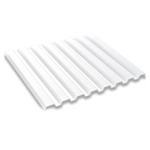Lam.Pol. Troquelada  Blanca 1.04X14'