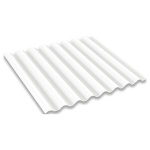Lam.Pol.Ondulada Blanca 0.81X18'