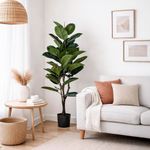 Planta Artificial de Hojas Verdes con Pote