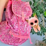 Beanie Boos Fiona Gato Rosado Clip - Ty