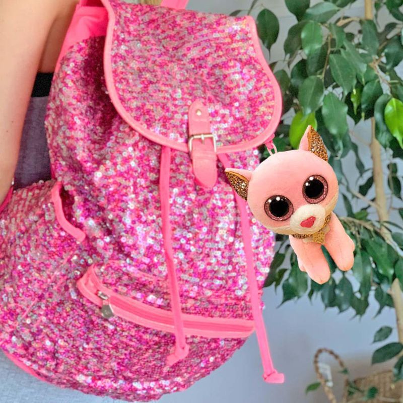Beanie Boos Fiona Gato Rosado Clip - Ty