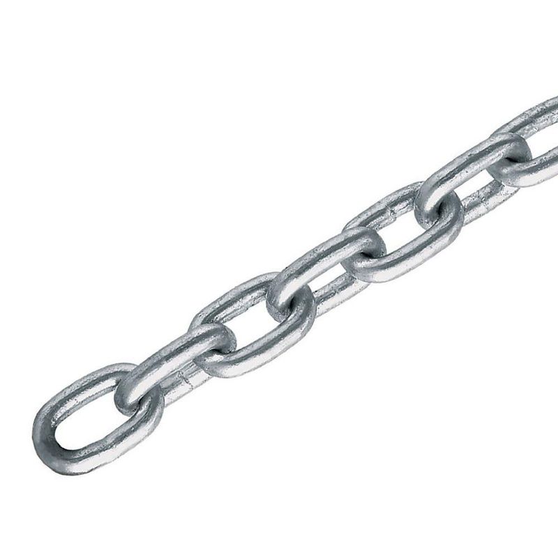 Cadena Galvanizada Soporta 181 Kg por Metro de 1/8 Plg