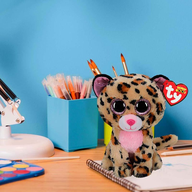 Beanie Boos Livvie Leopardo Cafe/Rosa - Ty