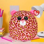 Squish-A-Boos Lainey Leopardo Rosa 10 Plg - Ty