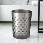 Set de 4 Piezas para Baño Metálico con Diseño Perforado