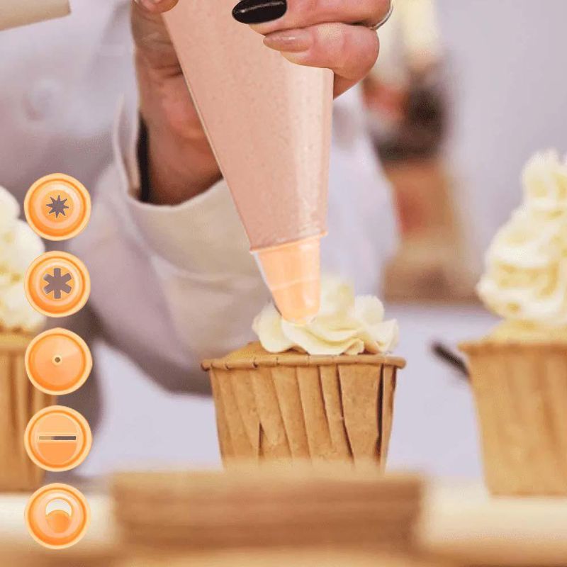 Kit De 10 Bolsas Y 6 Boquillas Para Decorar Pasteles - Tescoma