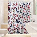 Cortina Para Baño Peva Mariposas - Viva