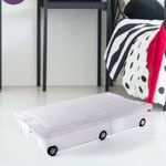 Caja Plástica con Ruedas Azul 30 L