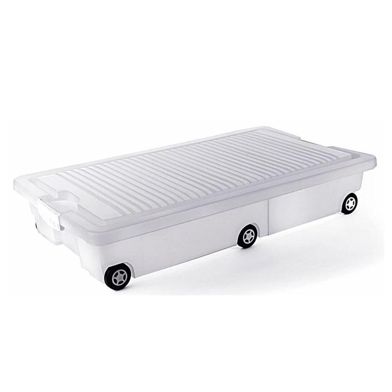 Caja Plástica con Ruedas Azul 30 L