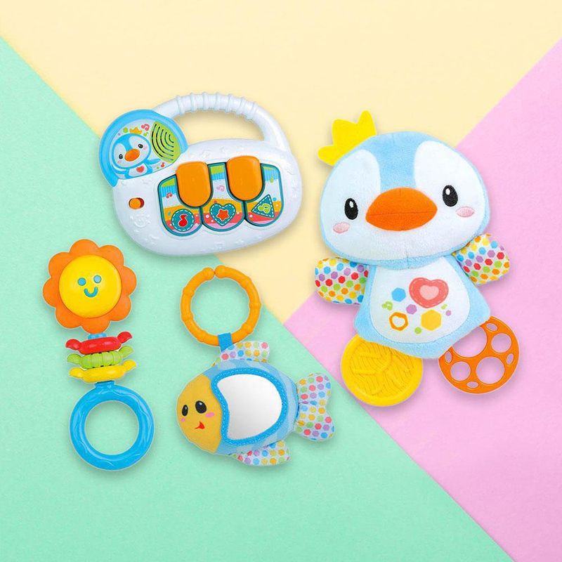 Set De Regalo Para Recién Nacido 4 Pzas - Winfun