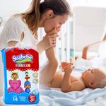 Pañal Desechable Pocoyo Talla M 14 Unidades - Suabebe