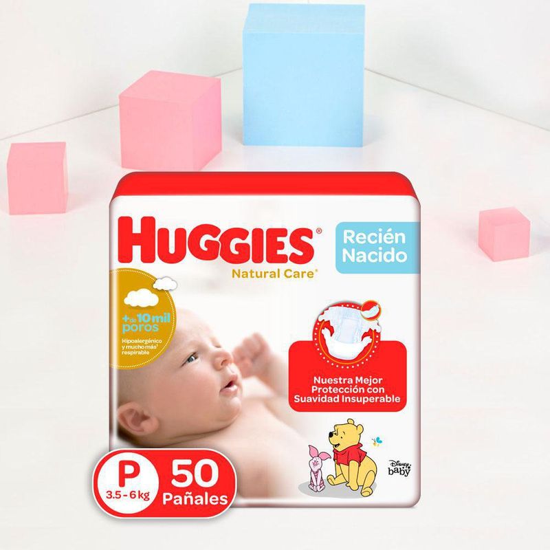 Pañales Natural Care Talla P - Huggies