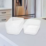 Set De Cajas Medianas Transparentes 3 Pzas