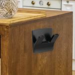 Colgador Doble Resistente al Agua Negro 6x6.5x3.2 Cm - Inofix