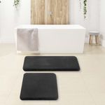 Set de Alfombras De Baño Negra 2 pzas - Viva