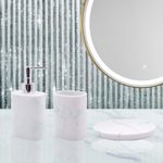 Set de 3 Accesorios para Baño color Celeste