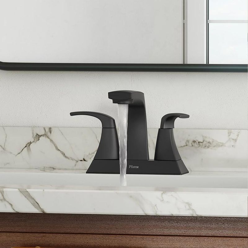 Grifo Lavamanos Karci Monomando Negro Mate - Pfister