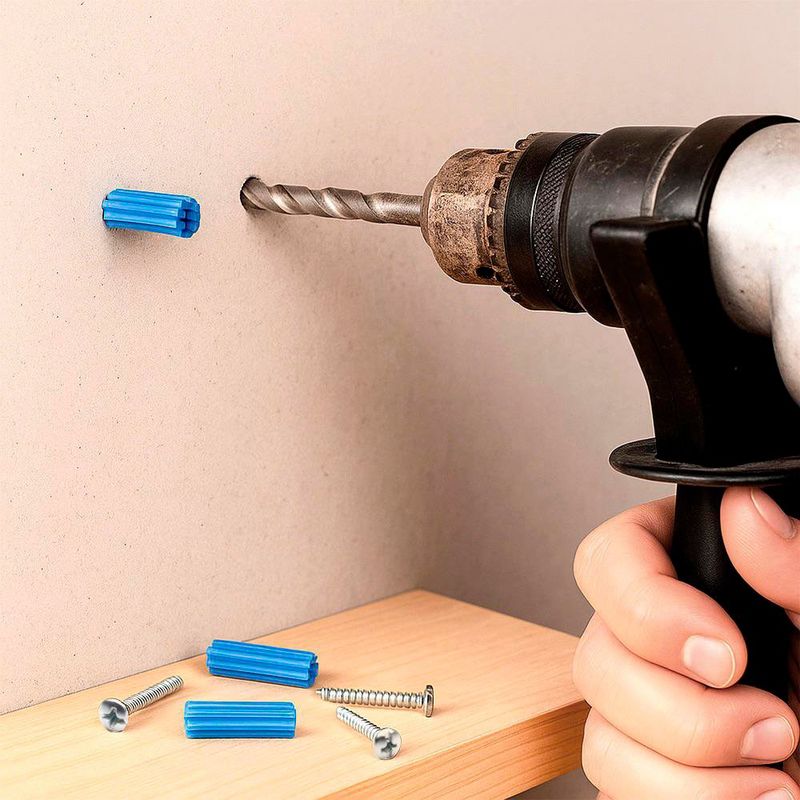 Set de Tornillos de 10 x 1 1/2 Plg con Tarugos