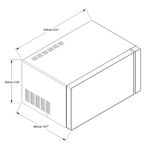 Microondas 1.1 Pies Negro