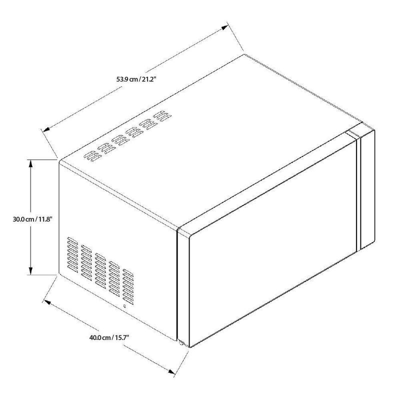 Microondas 1.1 Pies Negro