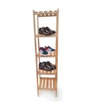 Estantería de Madera con 5 Niveles para Almacenamiento